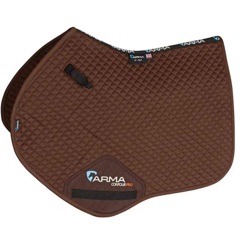 Shires ARMA Jump Saddlecloth - Brown